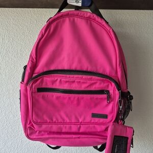 Steve Madden Hot Pink Backpack with Pouch